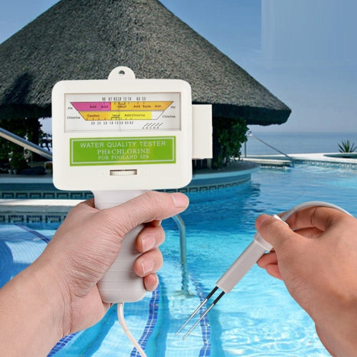 Tester PH / CL2 dell'acqua della piscina domestica, lunghezza cavo: 1,2 m Tester PH / CL2 dell'acqua della piscina domestica, lunghezza cavo: 1,2 m